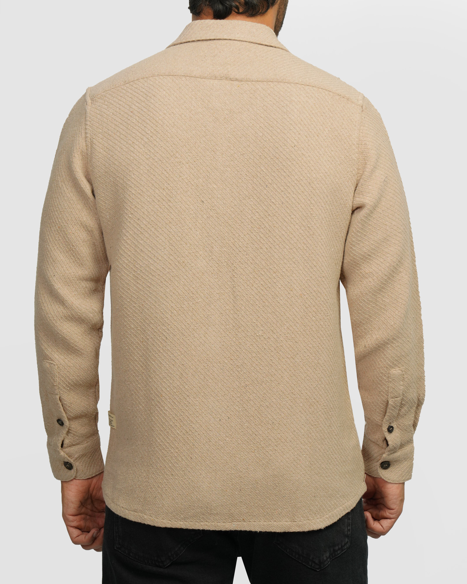 خرید و قیمت پیراهن ضخیم مردانه کرم 24452321