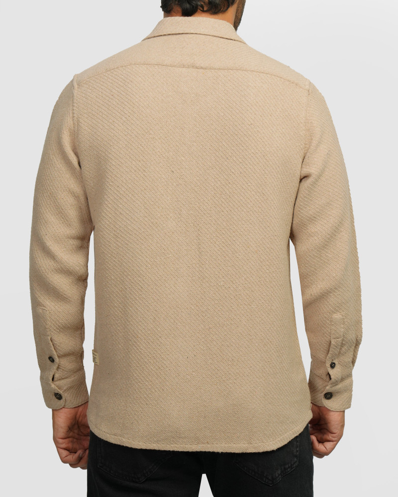 خرید و قیمت پیراهن ضخیم مردانه کرم 24452321