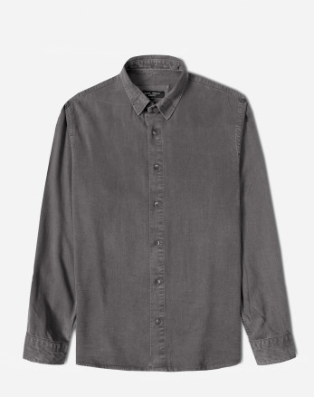 خرید و قیمت پیراهن آستین بلند ساده مردانه خاکستری 24421317