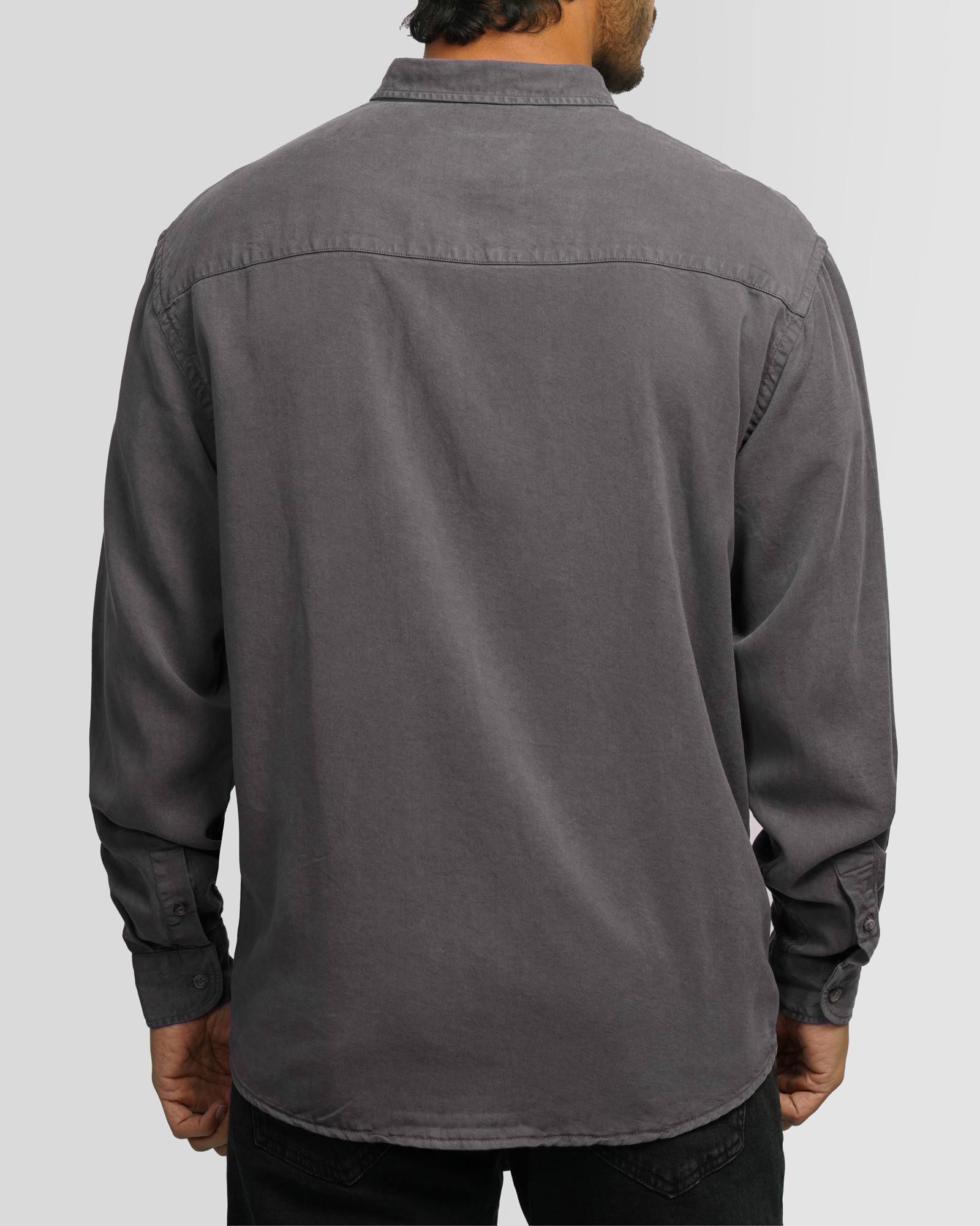 خرید و قیمت پیراهن آستین بلند ساده مردانه خاکستری 24421317