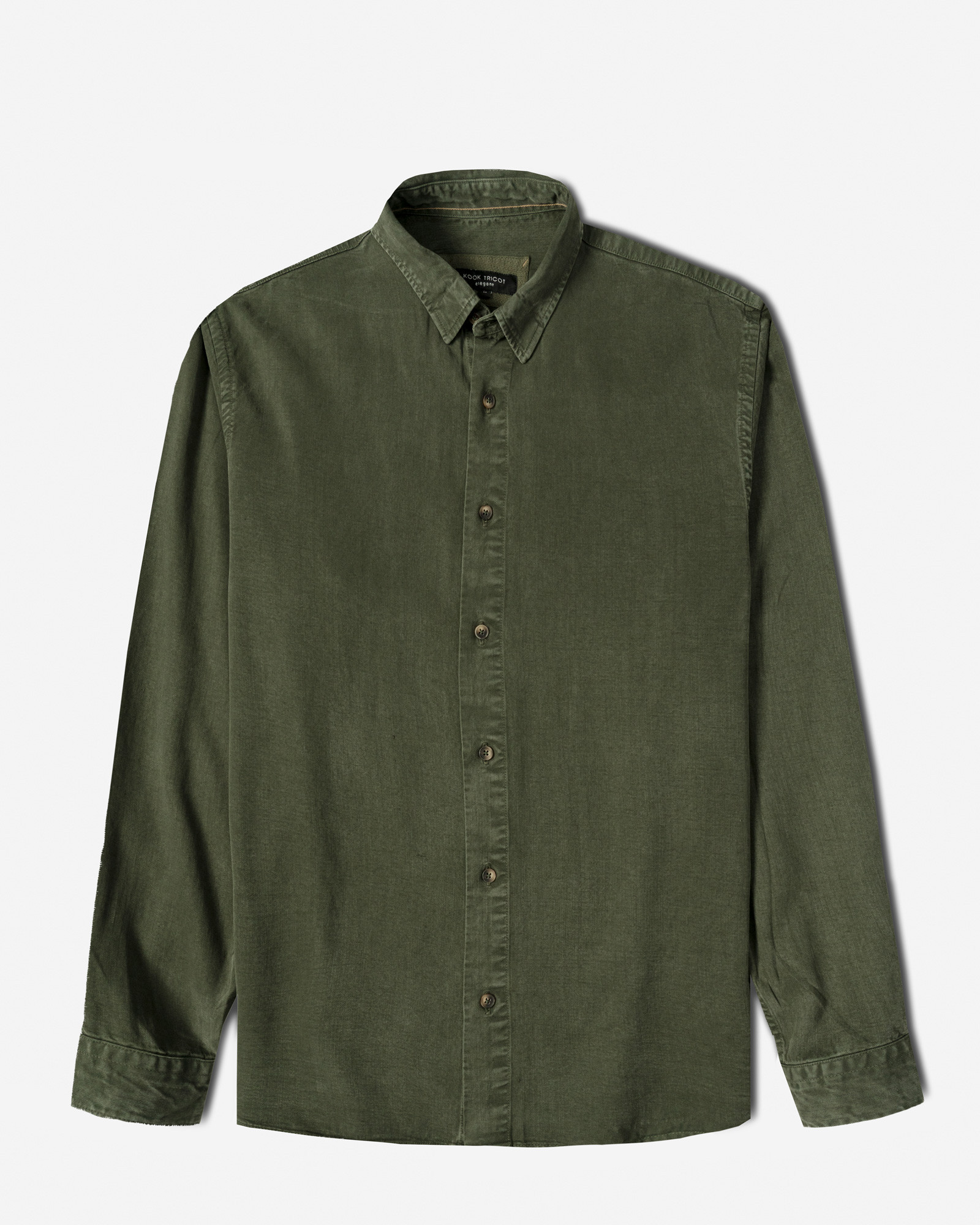 خرید و قیمت پیراهن آستین بلند ساده مردانه سبز 24421317