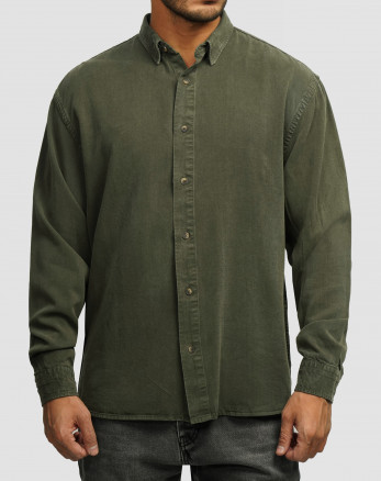خرید و قیمت پیراهن آستین بلند ساده مردانه سبز 24421317
