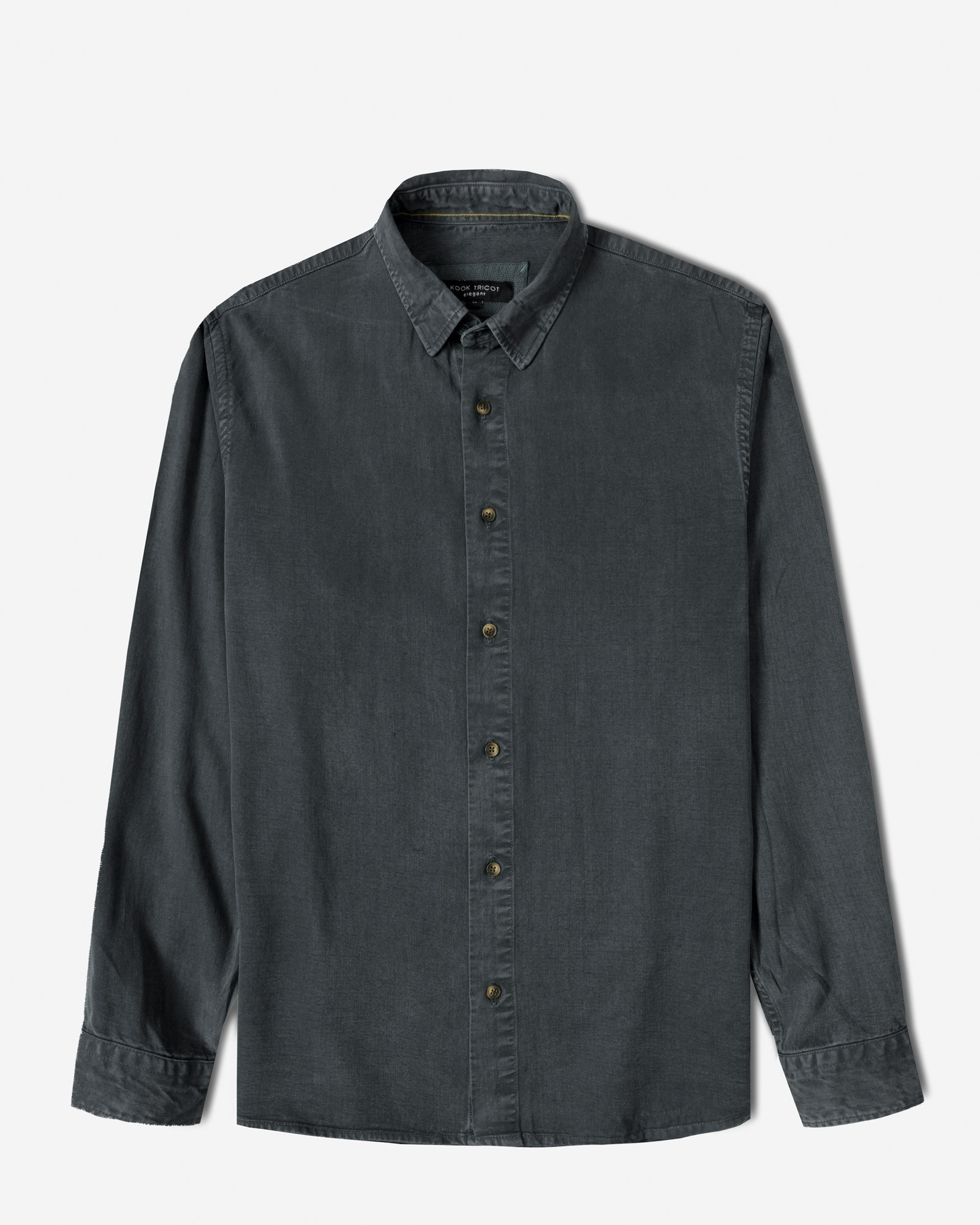 خرید و قیمت پیراهن آستین بلند ساده مردانه سرمه ای 24421317