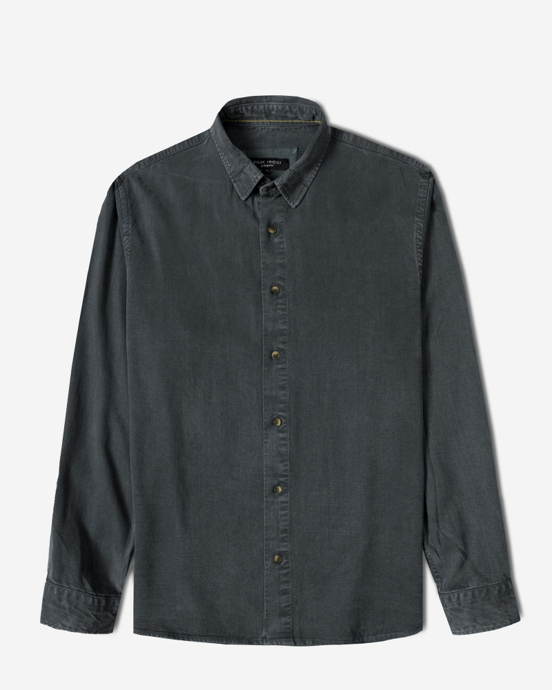 خرید و قیمت پیراهن آستین بلند ساده مردانه سرمه ای 24421317