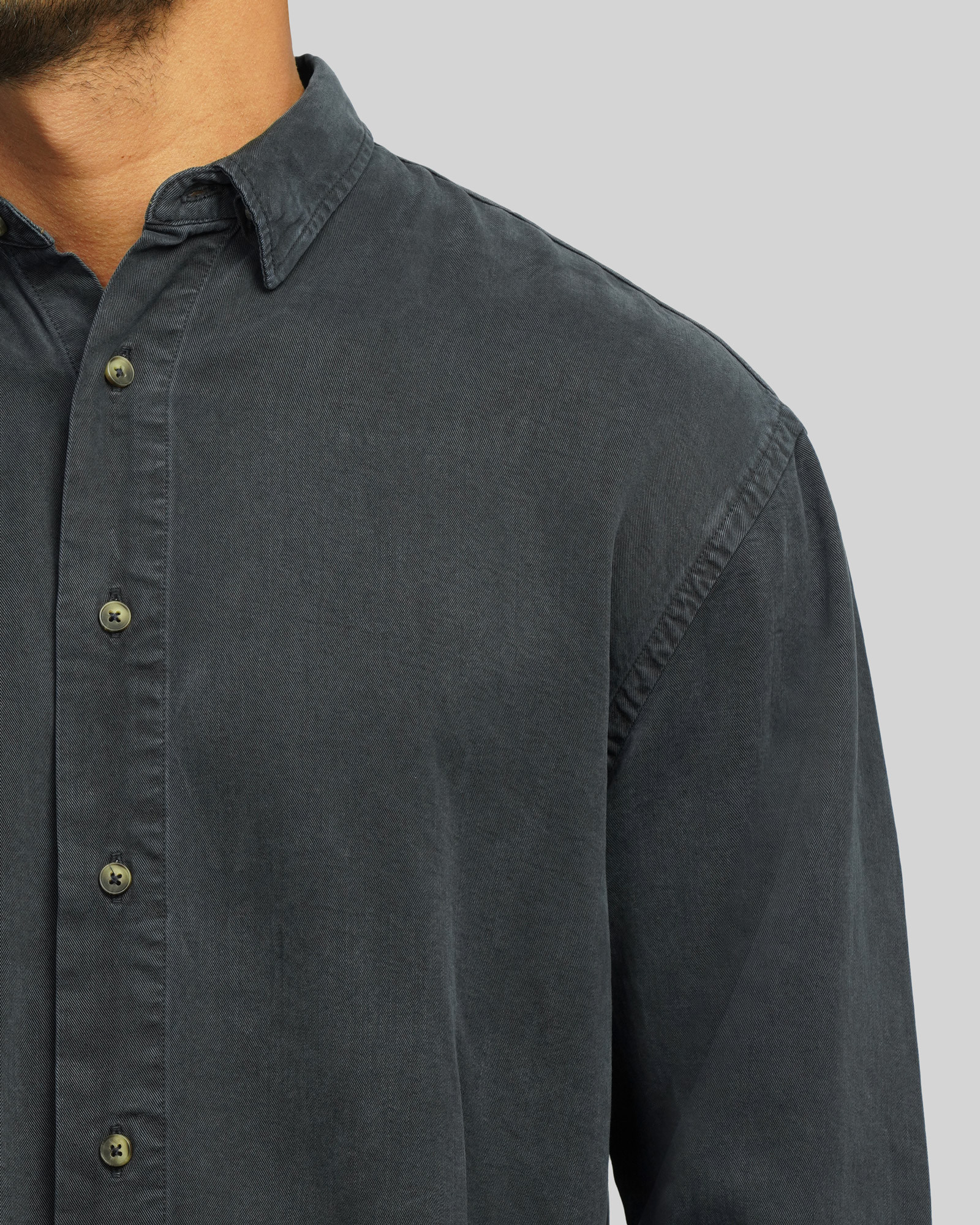 خرید و قیمت پیراهن آستین بلند ساده مردانه سرمه ای 24421317