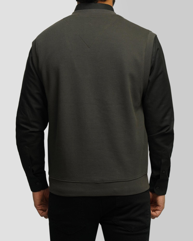 خرید و قیمت جلیقه ژاکارد بافت مردانه سبز 24414116