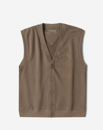 خرید و قیمت جلیقه ژاکارد بافت مردانه قهوه ای 24414116