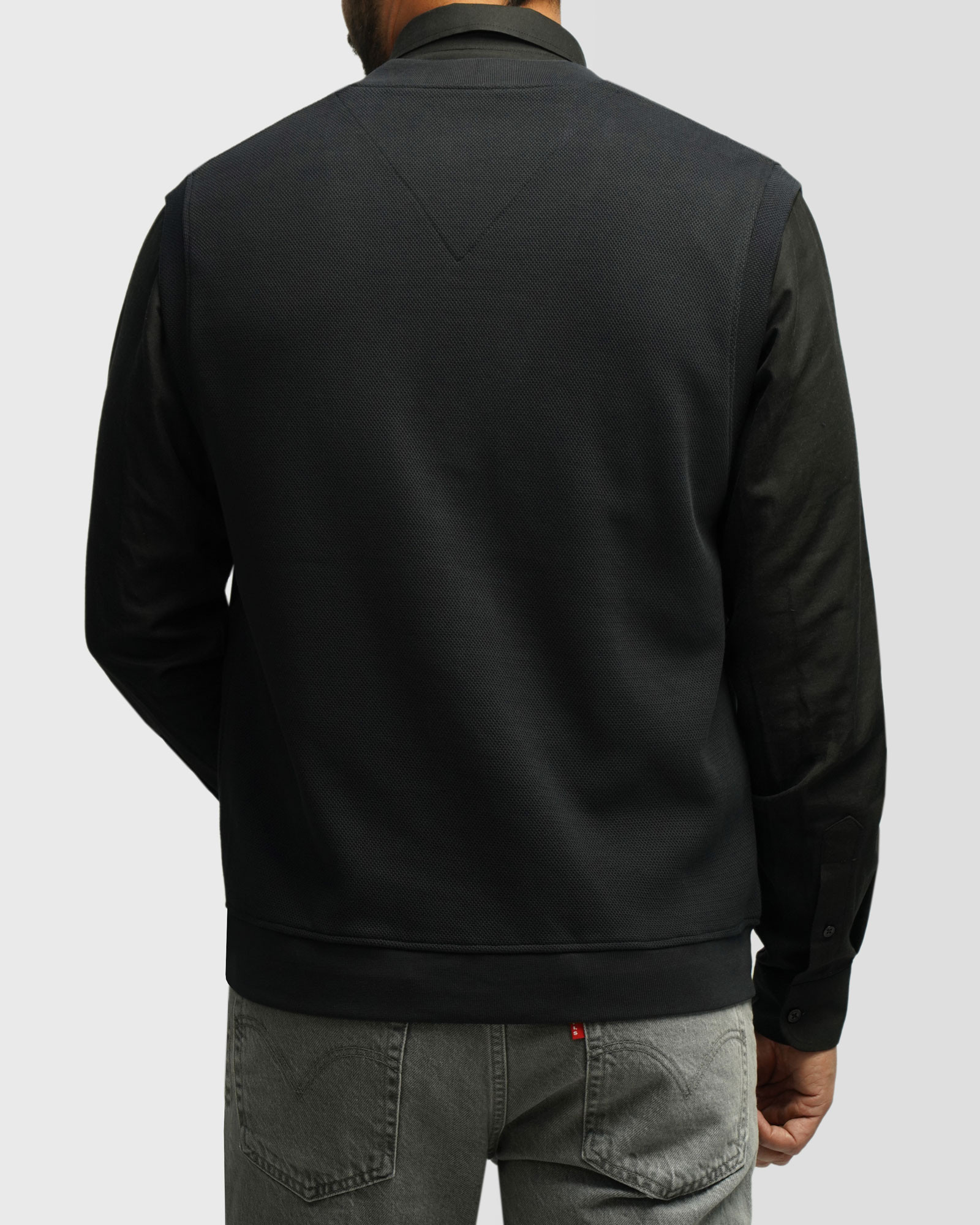 خرید و قیمت جلیقه ژاکارد بافت مردانه خاکستری 24414116