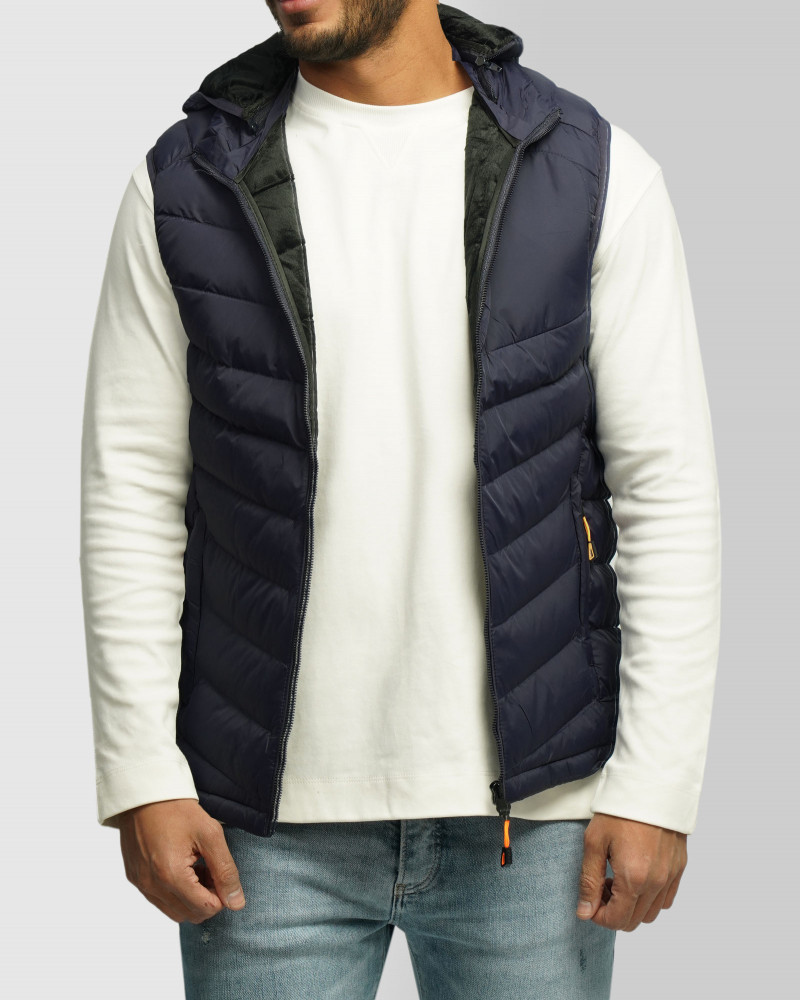 خرید و قیمت پافر مردانه کلاه دار سرمه ای 24353183