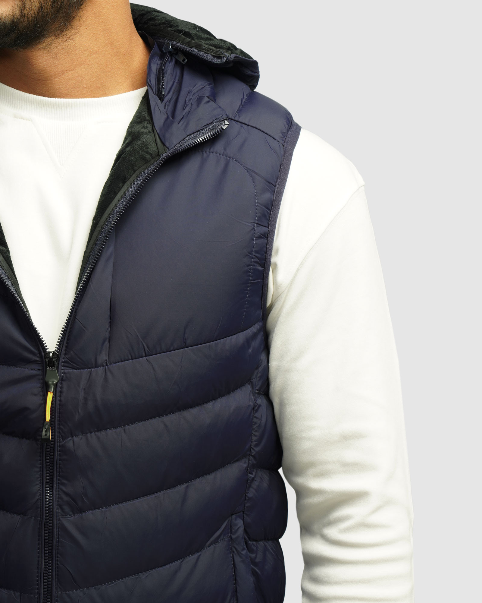 خرید و قیمت پافر مردانه کلاه دار سرمه ای 24353183