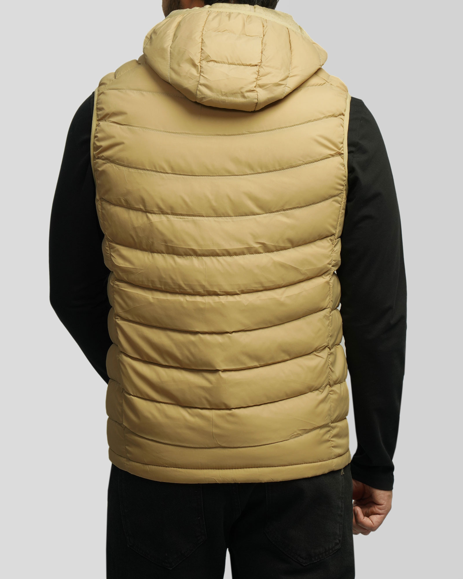 خرید و قیمت پافر مردانه کلاه دار کرم 24353183