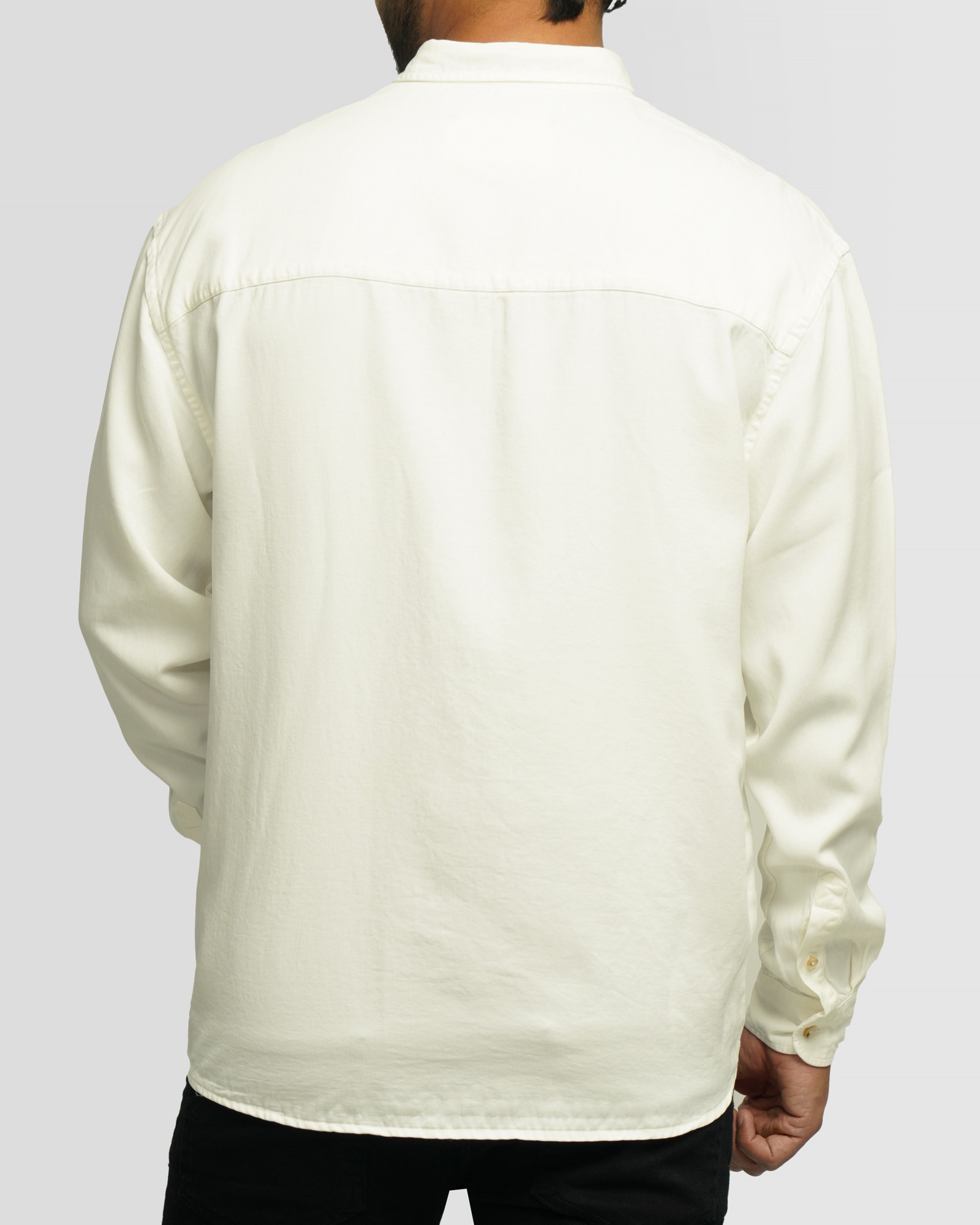 خرید و قیمت پیراهن آستین بلند ساده مردانه سفید 24421317