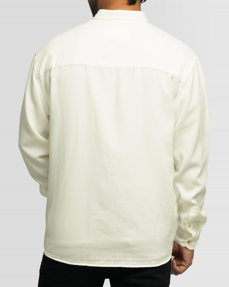 خرید و قیمت پیراهن آستین بلند ساده مردانه سفید 24421317