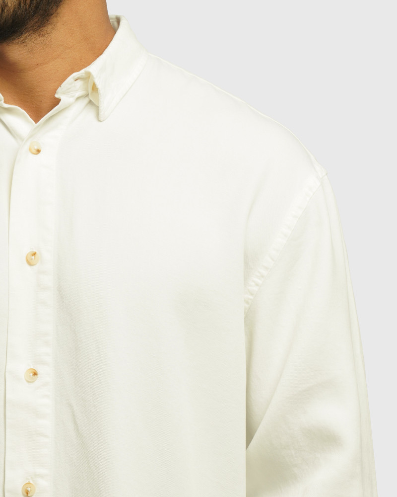 خرید و قیمت پیراهن آستین بلند ساده مردانه سفید 24421317