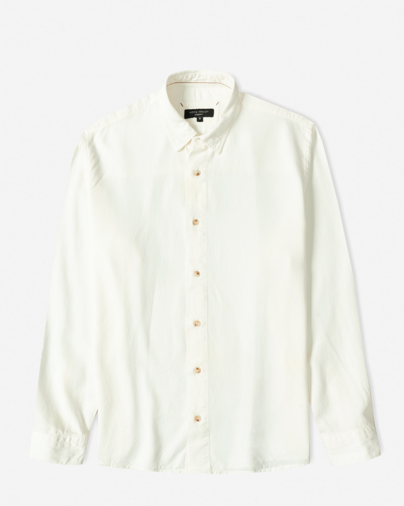 خرید و قیمت پیراهن آستین بلند ساده مردانه سفید 24421317