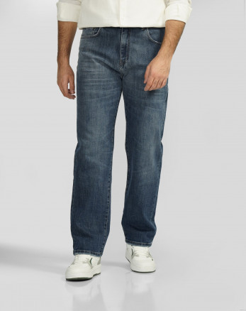 شلوار جین استریت فیت (Straight fit) ساده مردانه آبی تیره 24424837