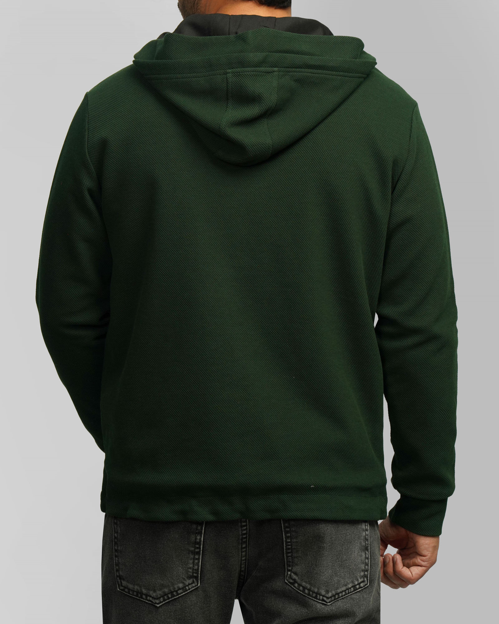 سویشرت کلاه دار مردانه سبز 24413267