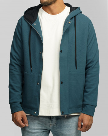 سویشرت کلاه دار مردانه آبی 24413267