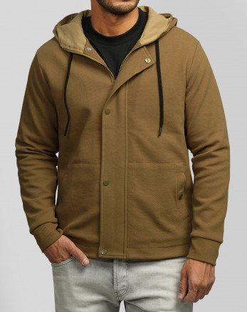 سویشرت کلاه دار مردانه کرم تیره 24413267