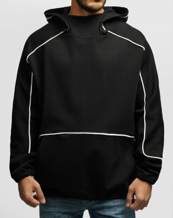 خرید و قیمت هودی کلاه دار طرح دار مردانه مشکی 24471284