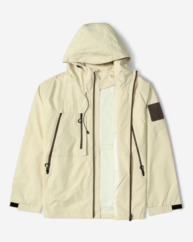 سویشرت شمعی کلاه دار مردانه کرم 24449182