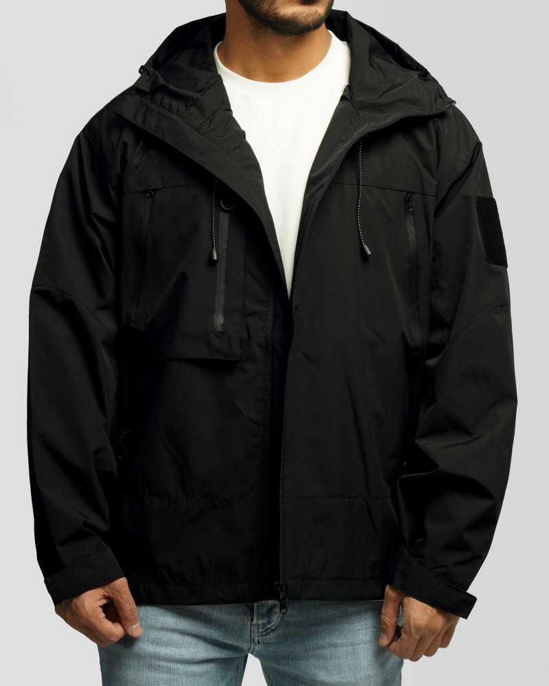 سویشرت شمعی کلاه دار مردانه مشکی 24449182