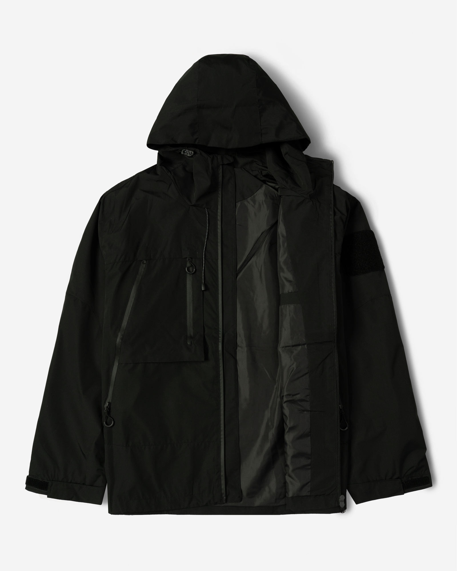 سویشرت شمعی کلاه دار مردانه مشکی 24449182