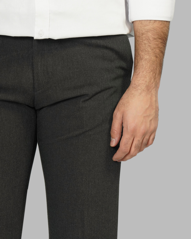 خرید و قیمت شلوار پارچه ای مردانه رگولار خاکستری تیره 24462128