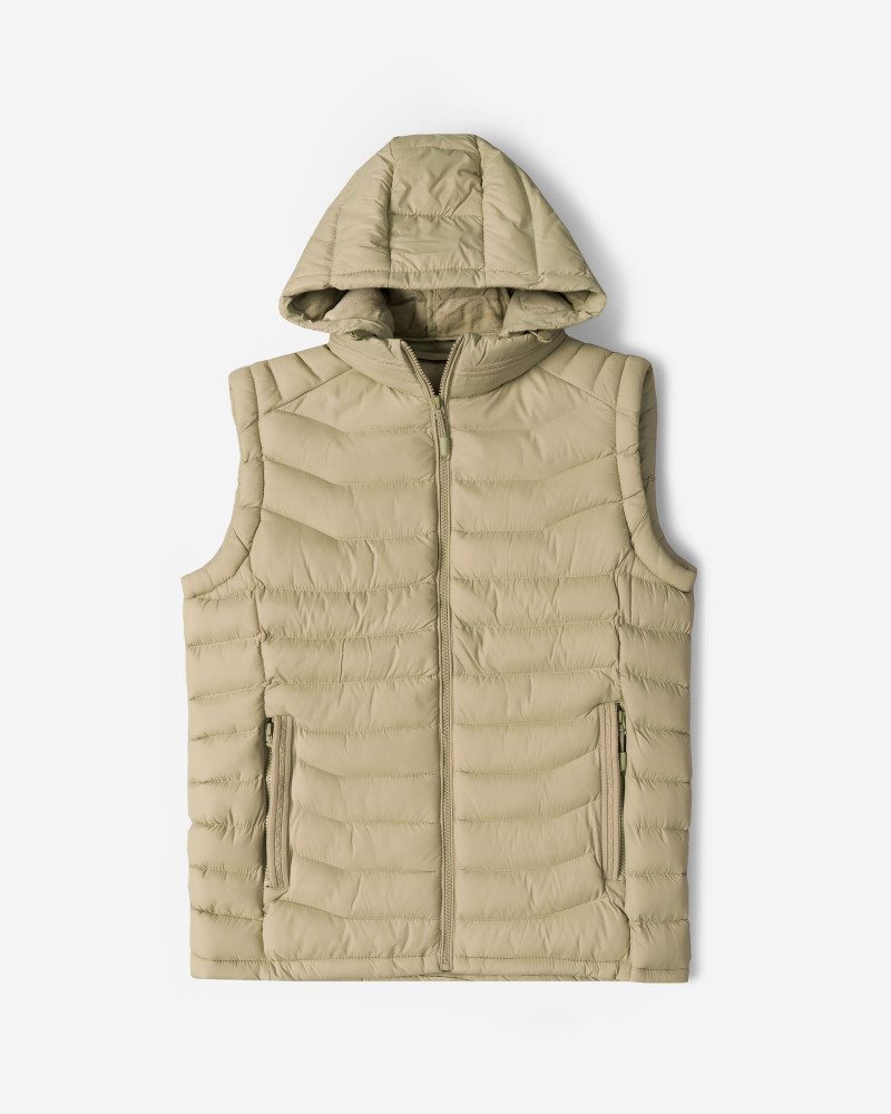 پافر مردانه کلاه دار کرم 24453188