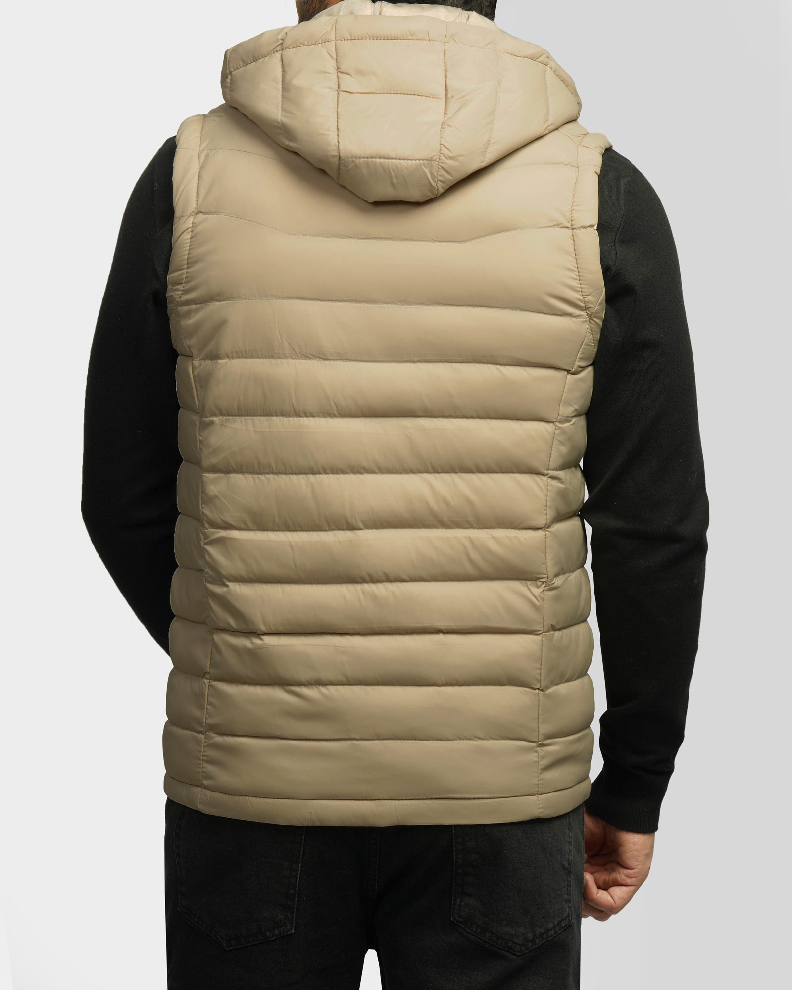 پافر مردانه کلاه دار کرم 24453188