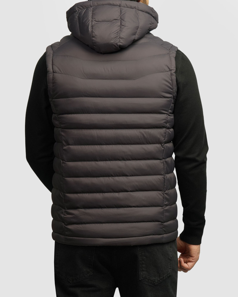 پافر مردانه کلاه دار خاکستری 24453188