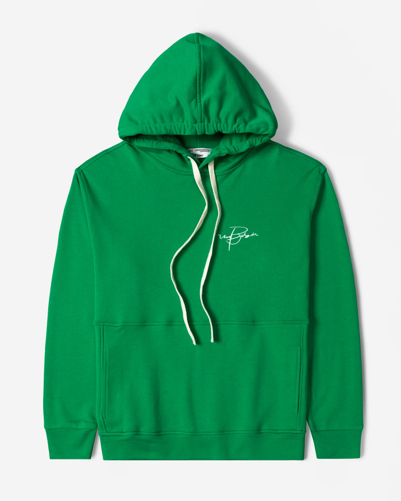 هودی کلاه دار طرح دار مردانه سبز 24471283