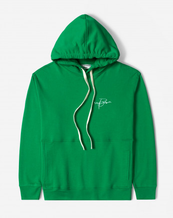 هودی کلاه دار طرح دار مردانه سبز 24471283