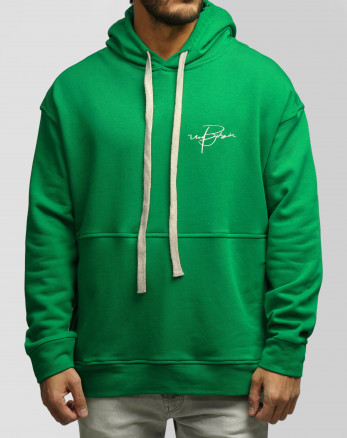 هودی کلاه دار طرح دار مردانه سبز 24471283