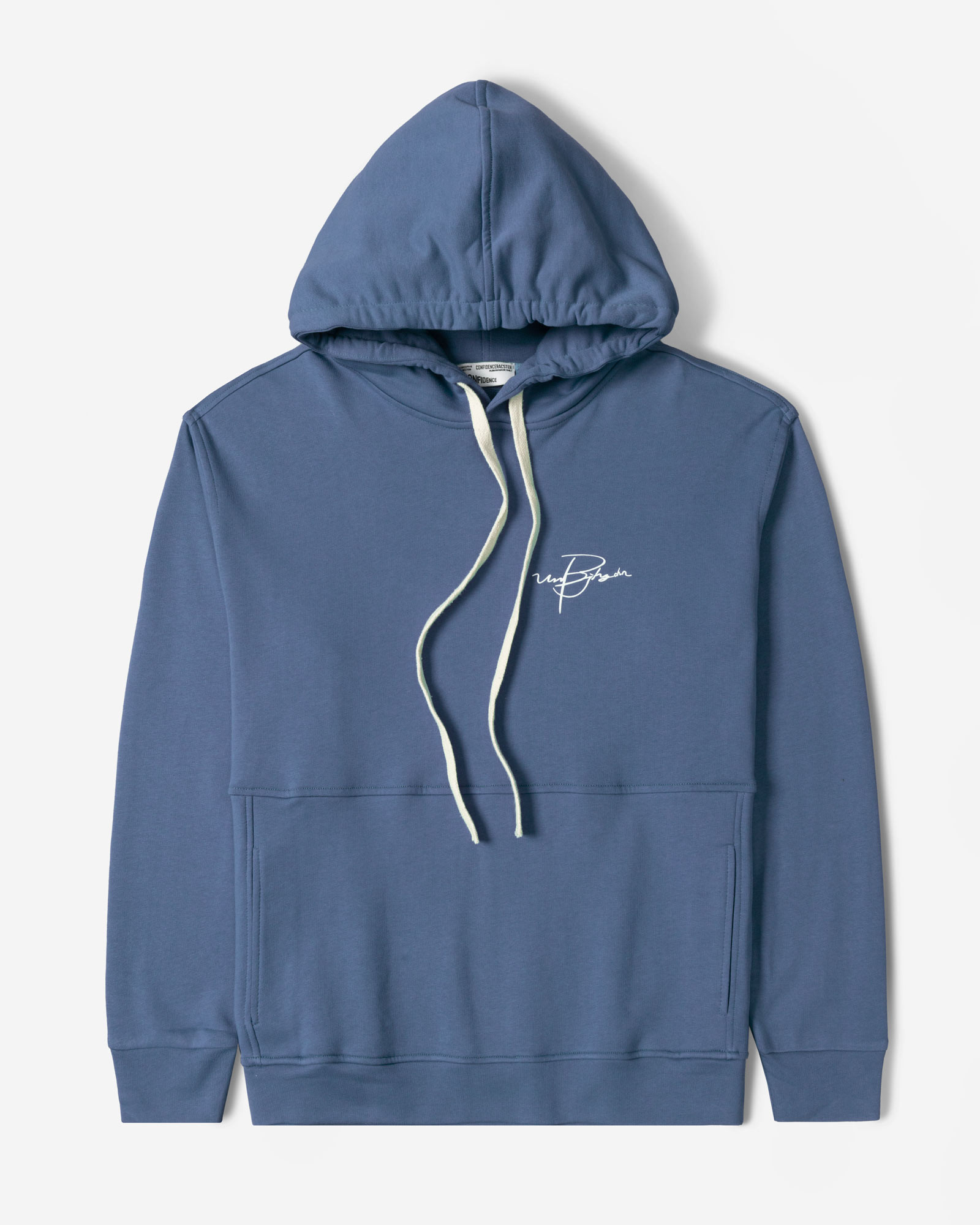 هودی کلاه دار طرح دار مردانه آبی 24471283