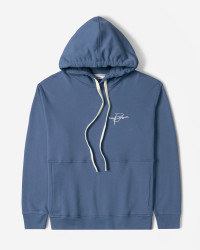 هودی کلاه دار طرح دار مردانه آبی 24471283