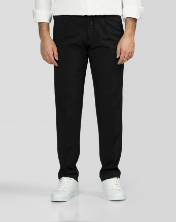 شلوار پارچه ای دمپا پاکتی مردانه مشکی 24462129