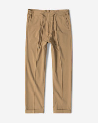 شلوار پارچه ای دمپا پاکتی مردانه کرم 24462129