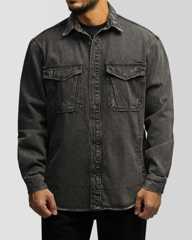 خرید و قیمت کت جین مردانه خاکستری 24480168