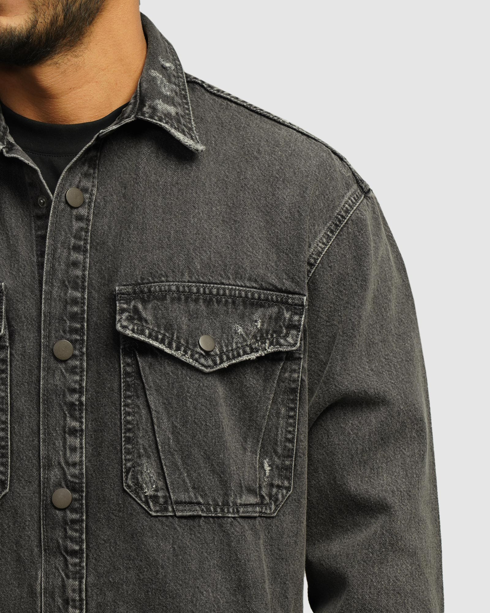 خرید و قیمت کت جین مردانه خاکستری 24480168