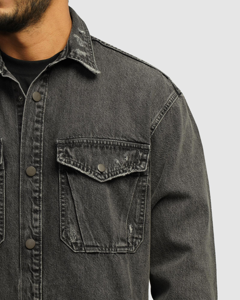 خرید و قیمت کت جین مردانه خاکستری 24480168