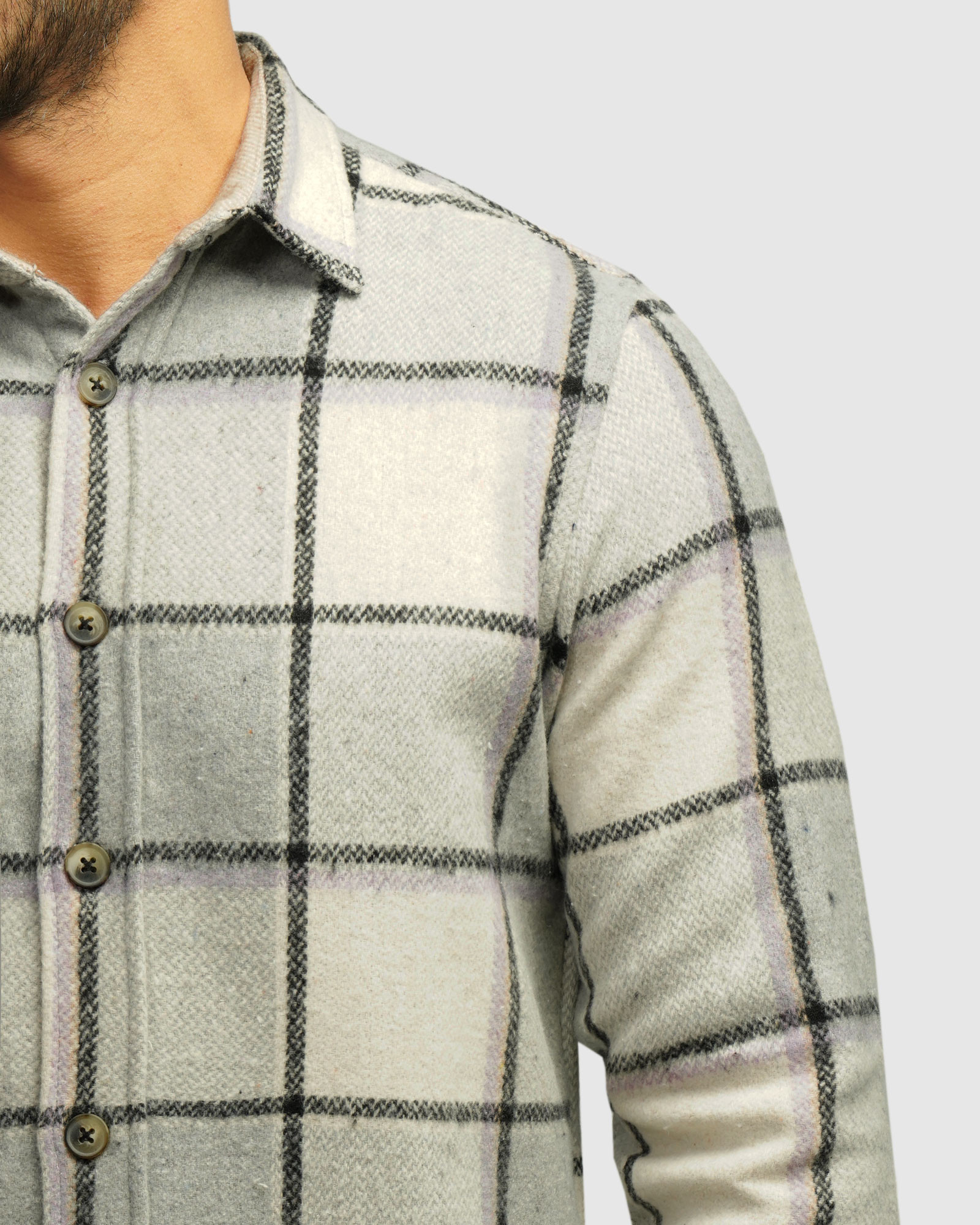 خرید و قیمت پیراهن ضخیم مردانه طوسی 24452316