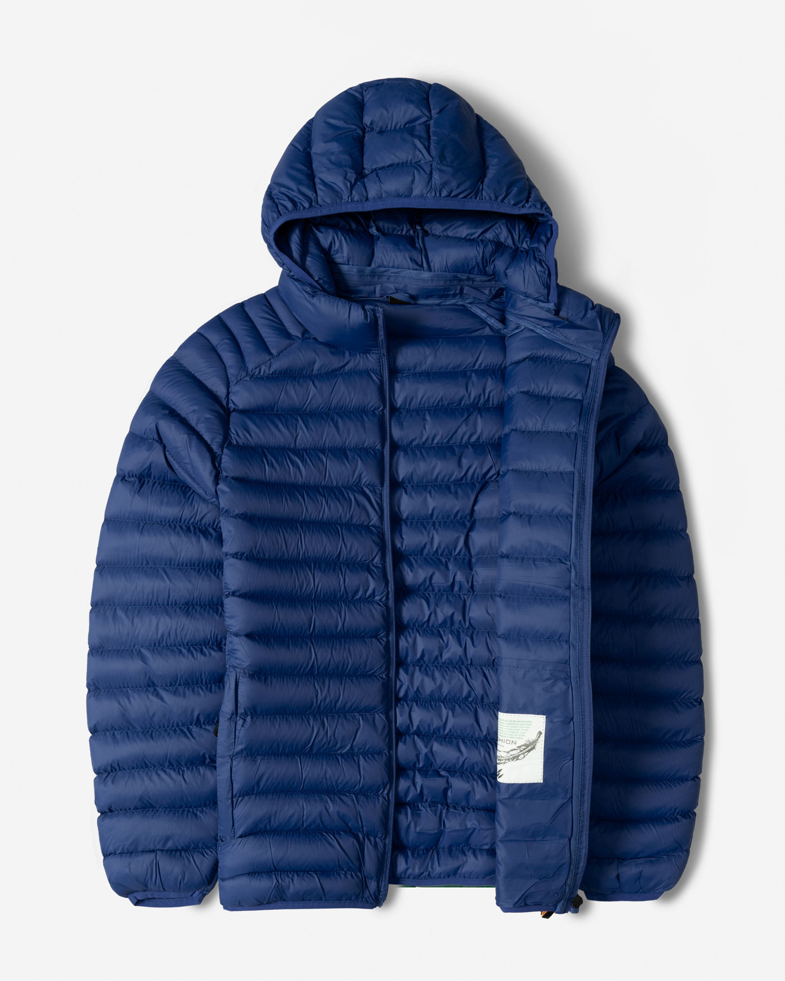 کاپشن مردانه کلاه دار آبی 24416411