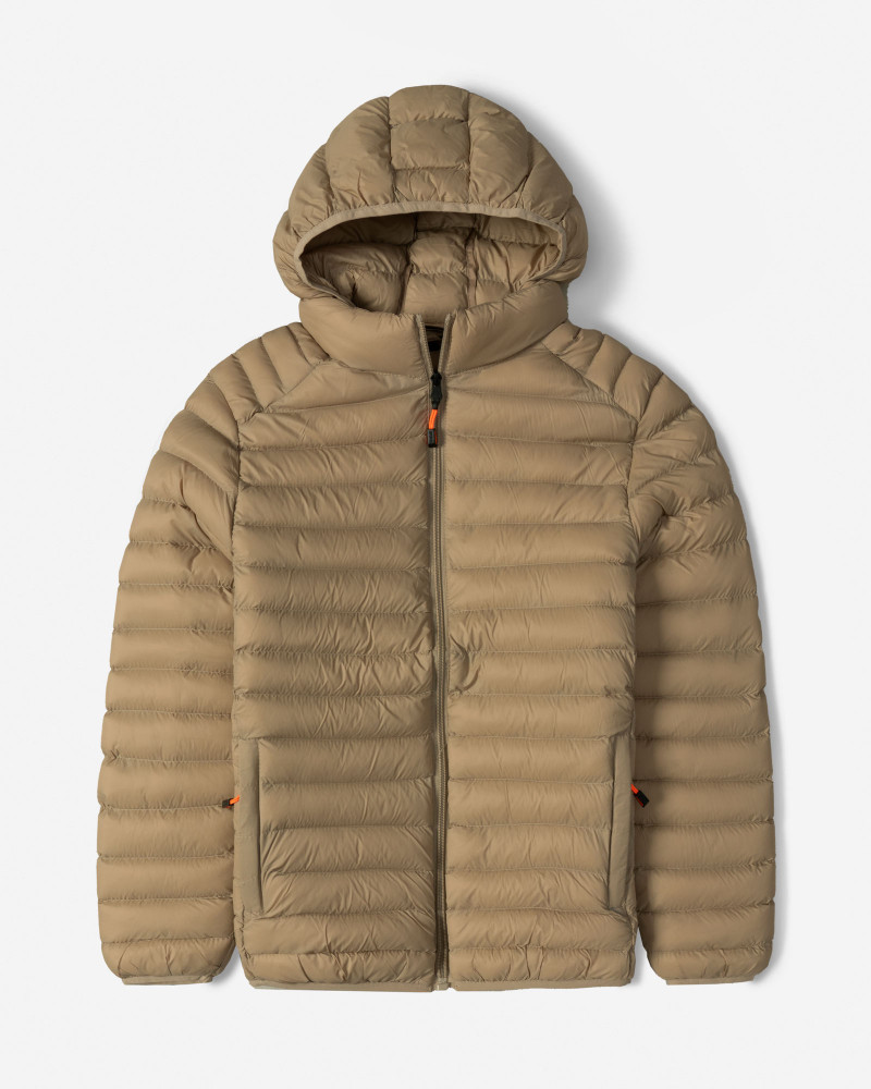  کاپشن مردانه کلاه دار کرم 24416411 