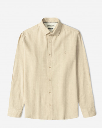 خرید و قیمت پیراهن آستین بلند مردانه کرم 24420519