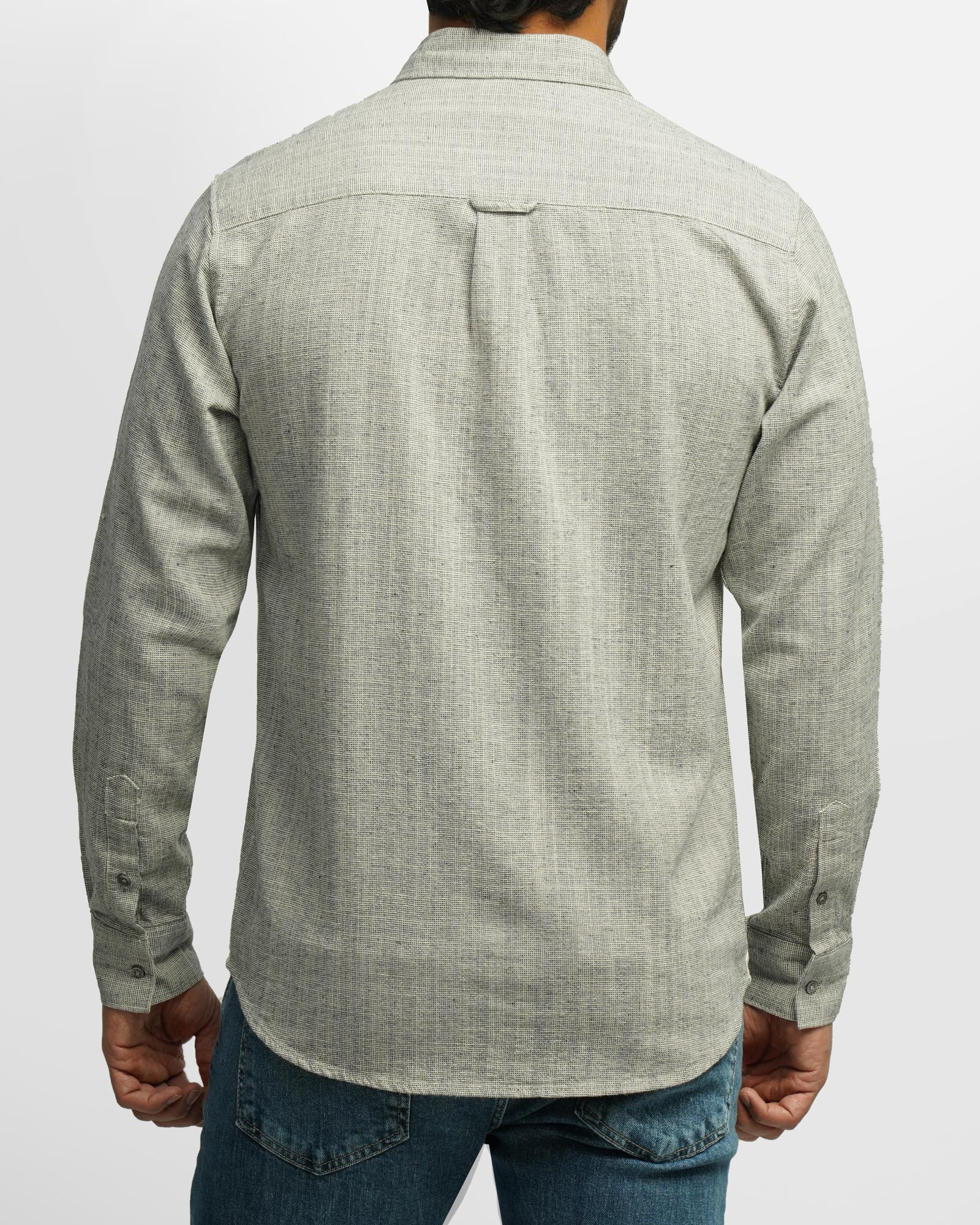 خرید و قیمت پیراهن آستین بلند مردانه خاکستری 24420519