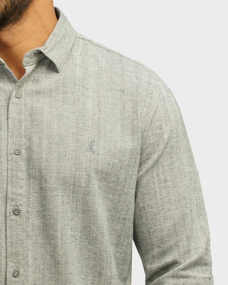 خرید و قیمت پیراهن آستین بلند مردانه خاکستری 24420519