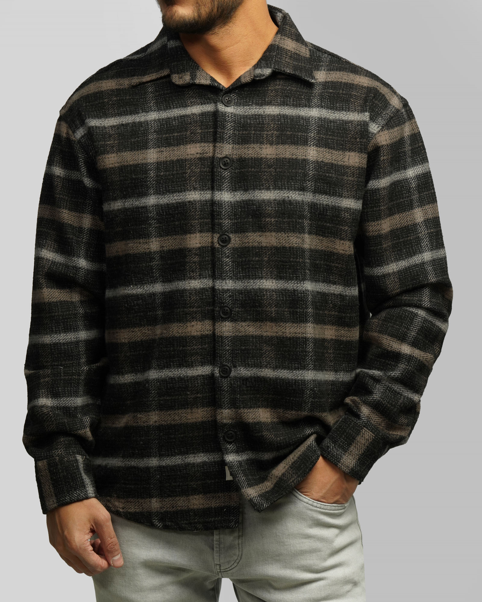 پیراهن ضخیم مردانه مشکی 24452336