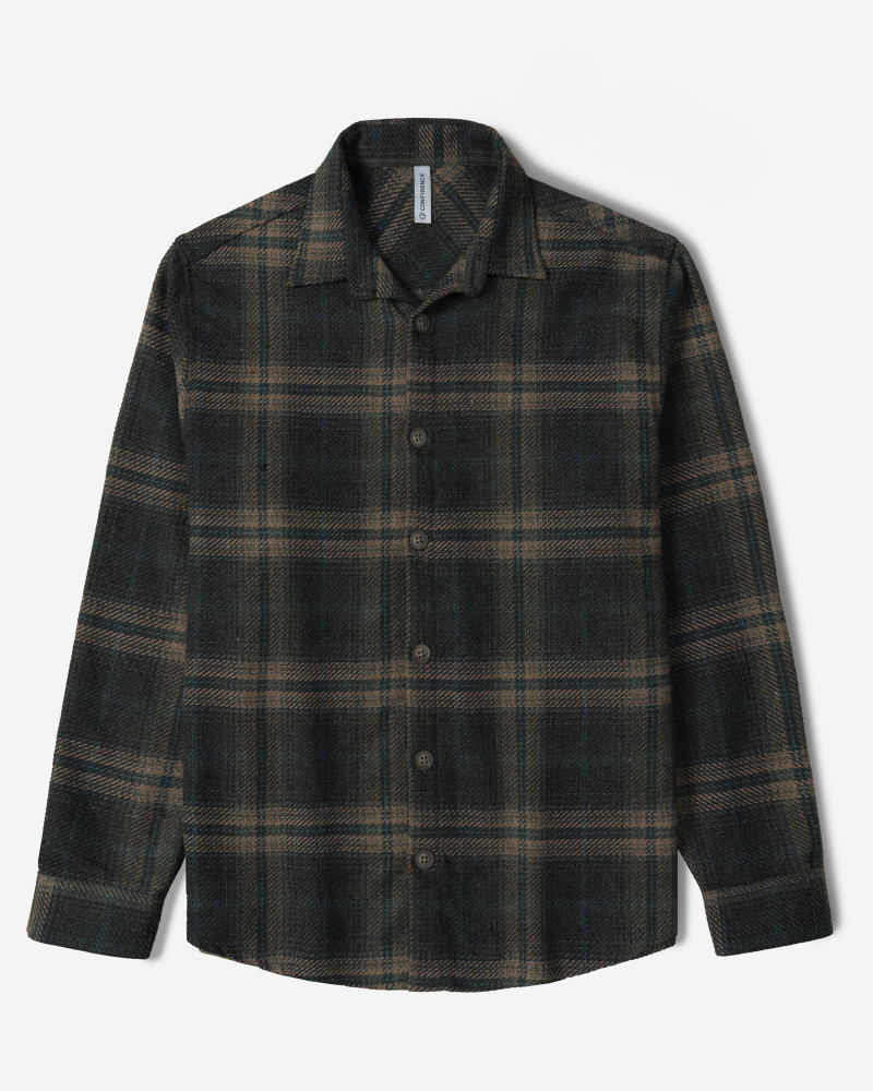 پیراهن ضخیم مردانه سرمه ای 24452341