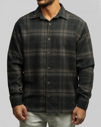 پیراهن ضخیم مردانه سرمه ای 24452341